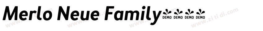 Merlo Neue Family字体转换
